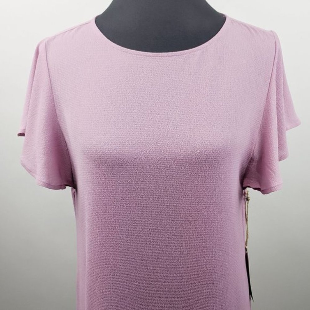 Leith Purple Victoria Ruffle Mini Dress - Picture 5 of 7
